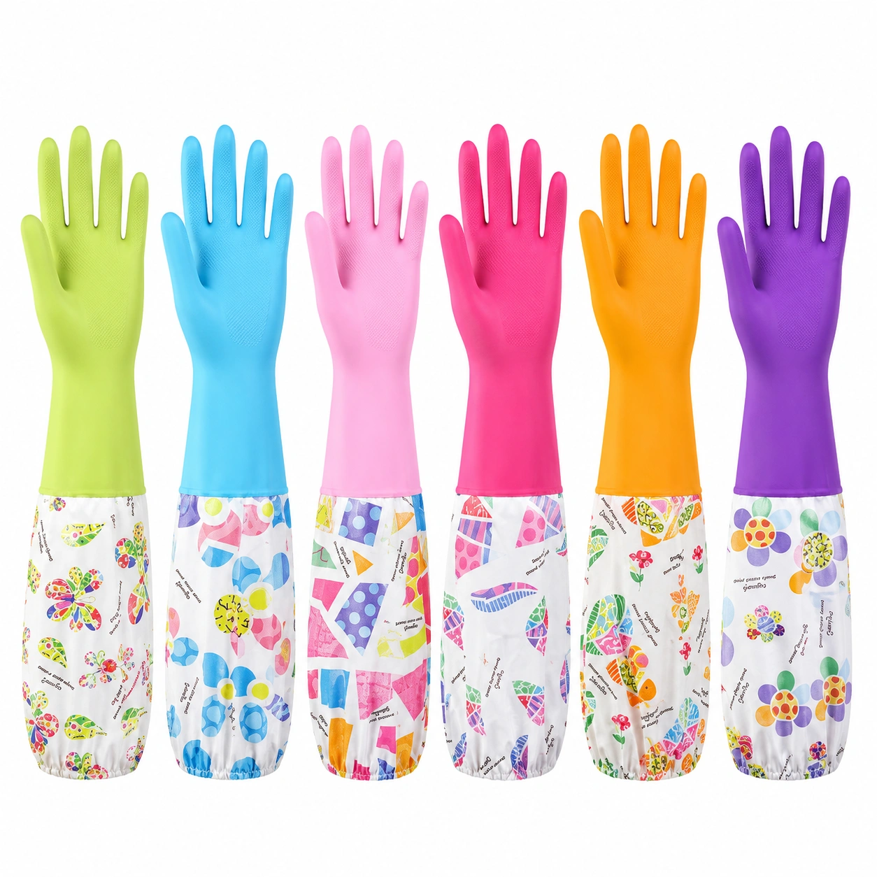 Reusable Long-Cuff Cleaning Hand Gloves l 1 pair l 2 pcs