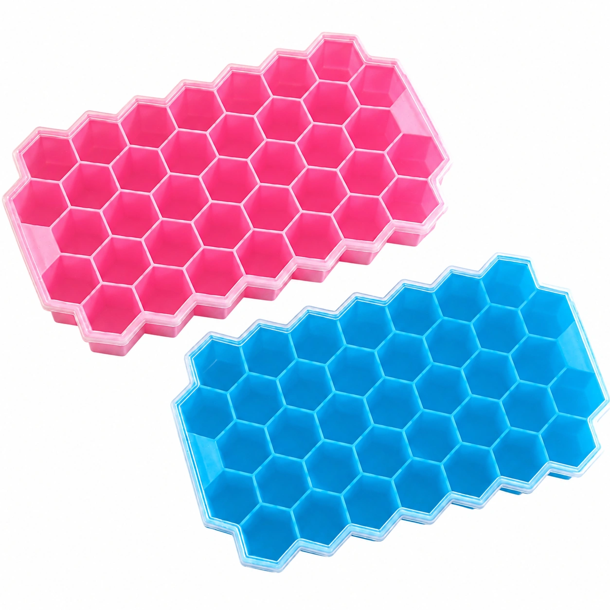 Honeycomb Shaped Ice Cube Tray with lid